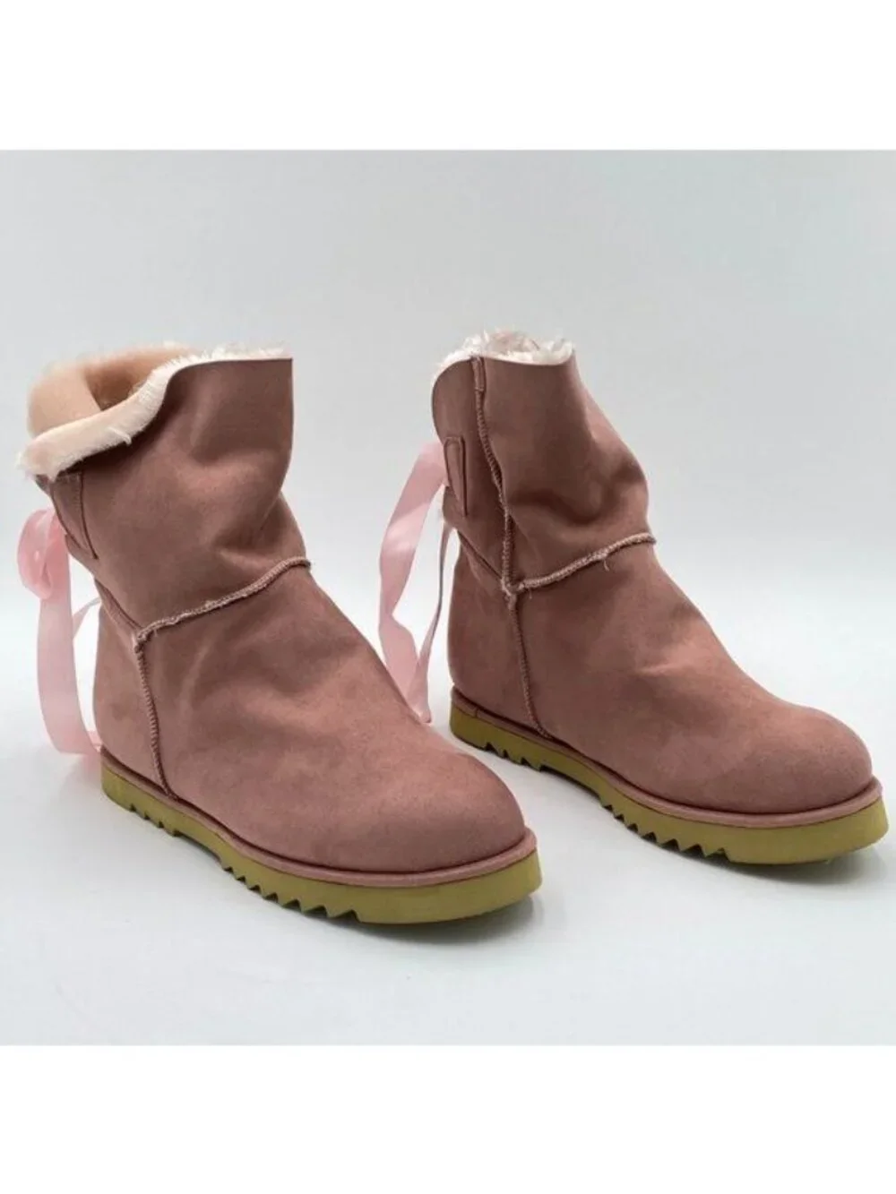 Snow Boots for Women Ladies Boots, Winter Slip Boots Thickened and Warm lace up